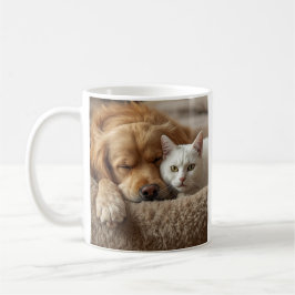 Cute Dog and Cat Coffee Mug – Cozy Pet Lovers Gift Kaffemugg
