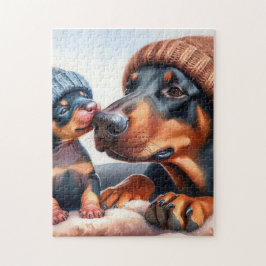 Cute Dog Jigsaw Puzzle — Christmas Gift Pussel