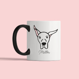 Cute Dog Lover Dog Mom Dog Dad | Great Dane Två-Tonad Mugg