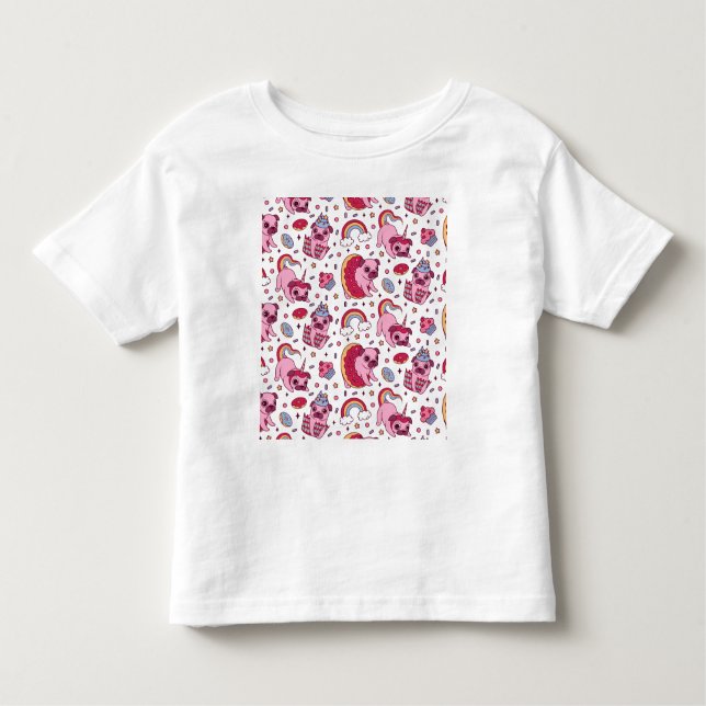 Cute dog pattern for dog lovers t shirt (Framsida)