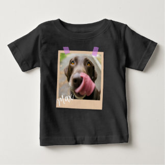 Cute Dog Polaroid Style Photo Art T Shirt