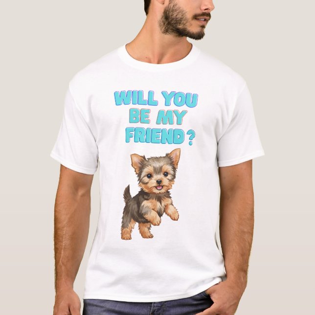 Cute Dog T-Shirt (Framsida)