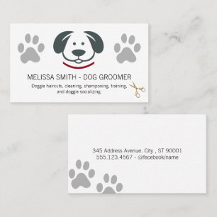 Cute Doggie Logotyp Tass avtryck Saxer Visitkort