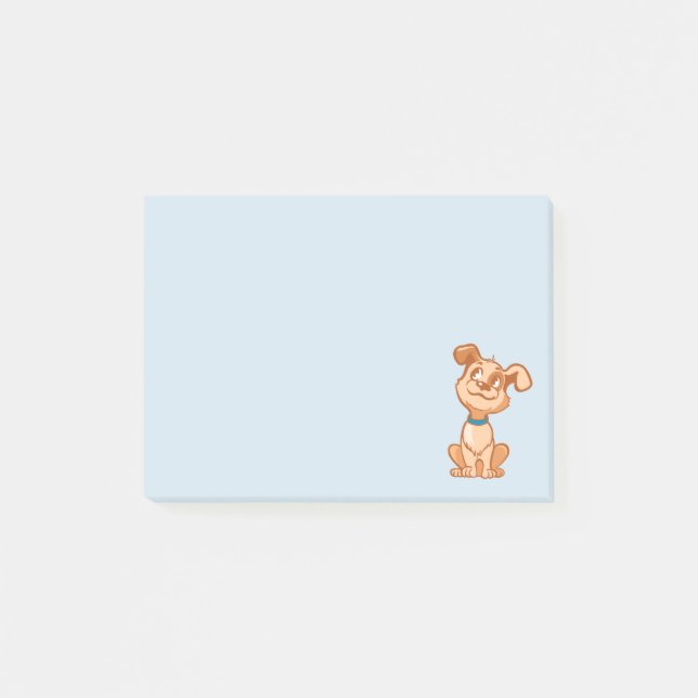 Cute Doggie Post-it® Notes 4 x 3 Post-it Block (Framsida)