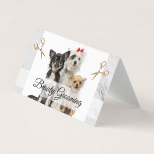 Cute Doggies Grooming Scissor Visitkort