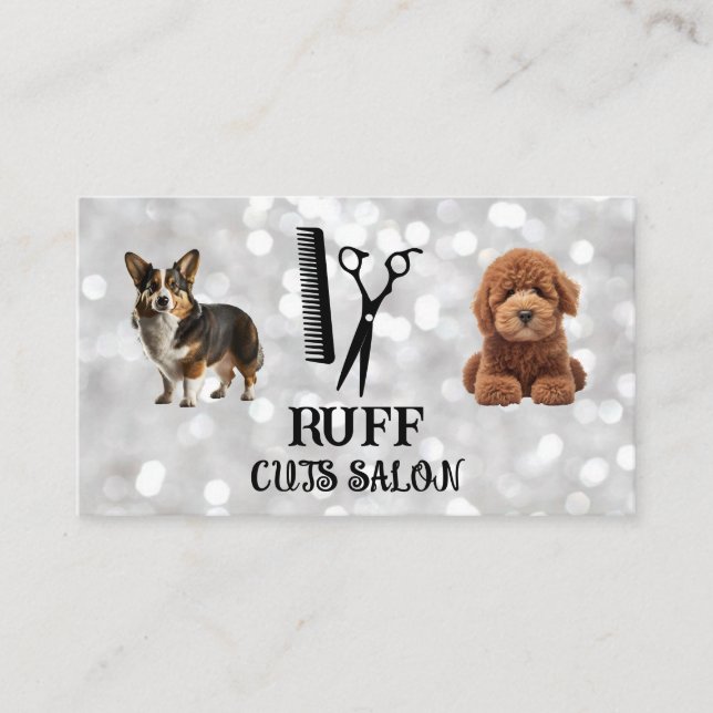 Cute Doggies | Salon Verktyg Visitkort (Framsida)