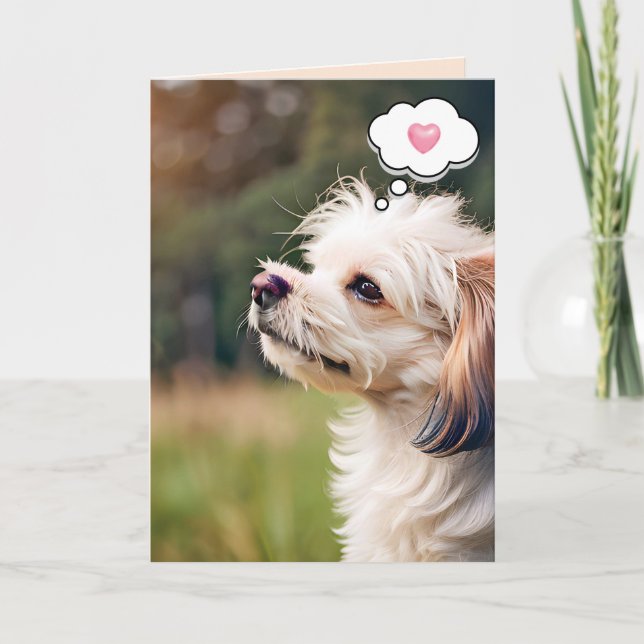 Cute Doggy för tankning av dig Kort (Framsida)