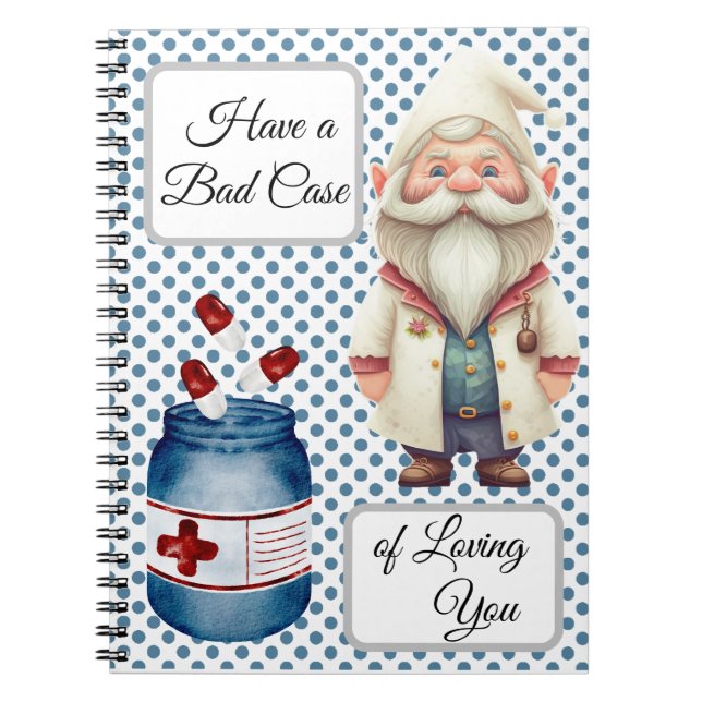 Cute Doktor Gnome Anteckningsbok (Framsidan)