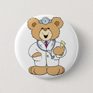 Cute Doktor Nalle Knapp