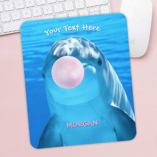 Cute Dolphin, Bubble Gum Bubble, Namn och Message Musmatta