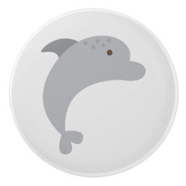 Cute Dolphin Ceramic pull Knopp