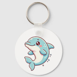 Cute Dolphin Keychain - Playful Ocean Inspired Nyckelring