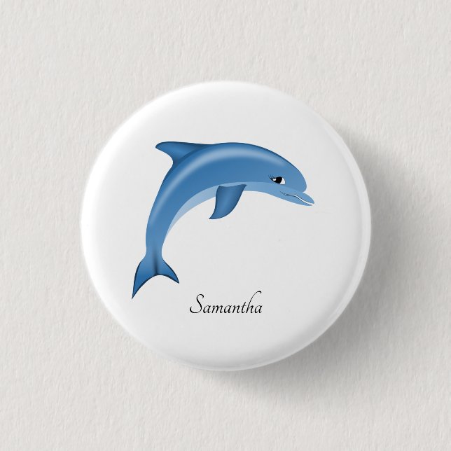 Cute Dolphin Knapp (Framsida)