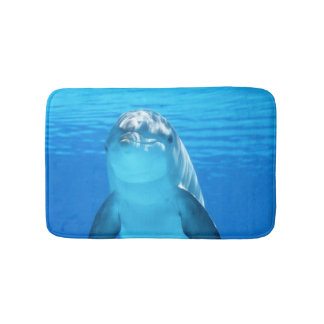 Cute Dolphin Marine Animal in Blue Sea Badrumsmatta