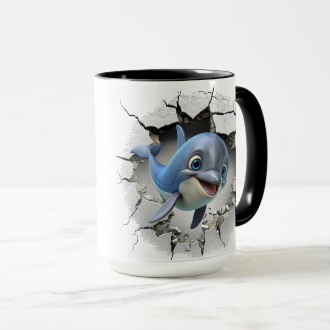 Cute Dolphin Mugg (Framsida höger)
