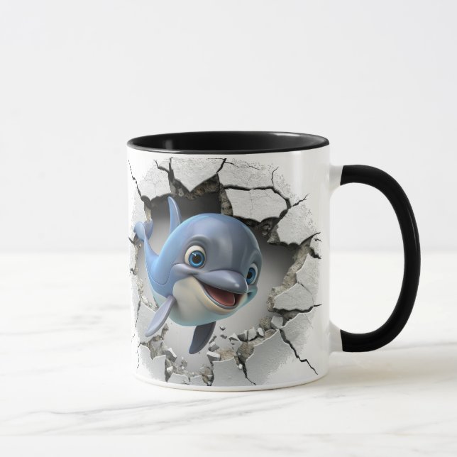 Cute Dolphin Mugg (Höger)