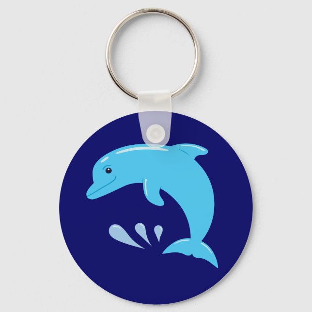Cute Dolphin Nyckelring (Framsida)