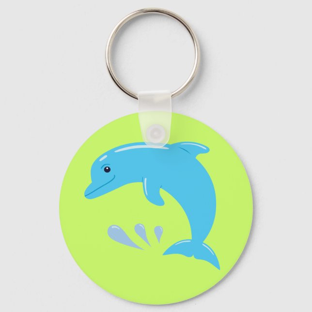 Cute Dolphin Nyckelring (Framsida)