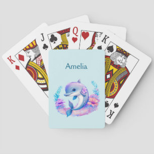 Cute Dolphin Sea Creature Casinokort