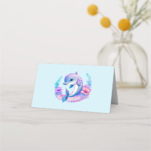 Cute Dolphin Sea Creature Placeringskort