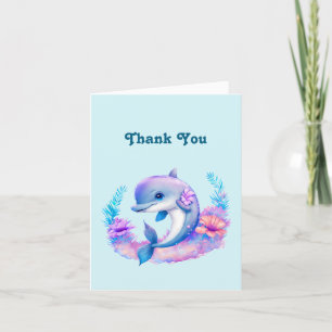 Cute Dolphin Sea Creature Tack Kort