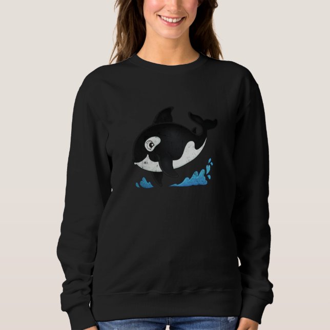Cute Dolphin Whales Ocean Orca Whale Orcas Boys Gi T Shirt (Framsida)