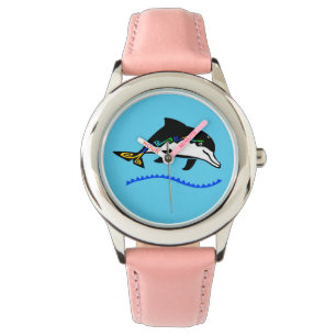 Cute DOLPHIN - Wildlife - Nature - Blue Armbandsur