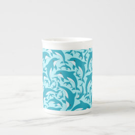 Cute Dolphins Benporslin Mugg