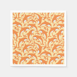 Cute Dolphins Pappersservett