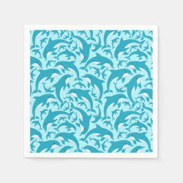 Cute Dolphins Pappersservett