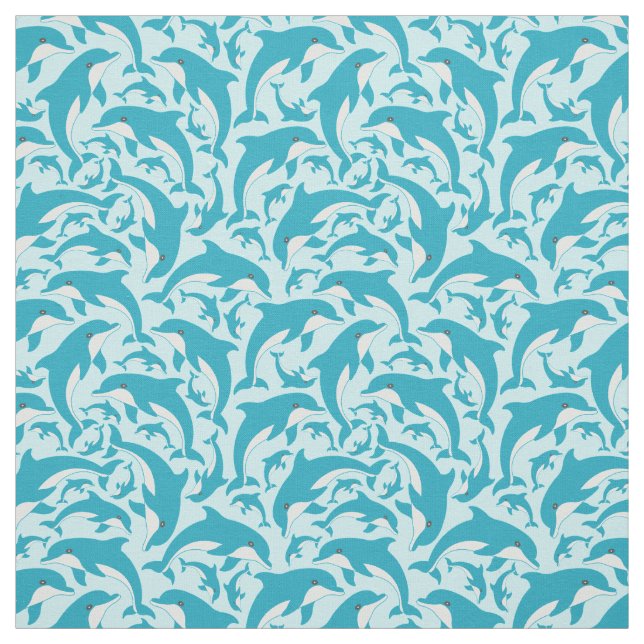 Cute Dolphins Tyg (Provkarta)