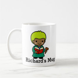 Cute Domare med Bok och Gavel Kaffemugg