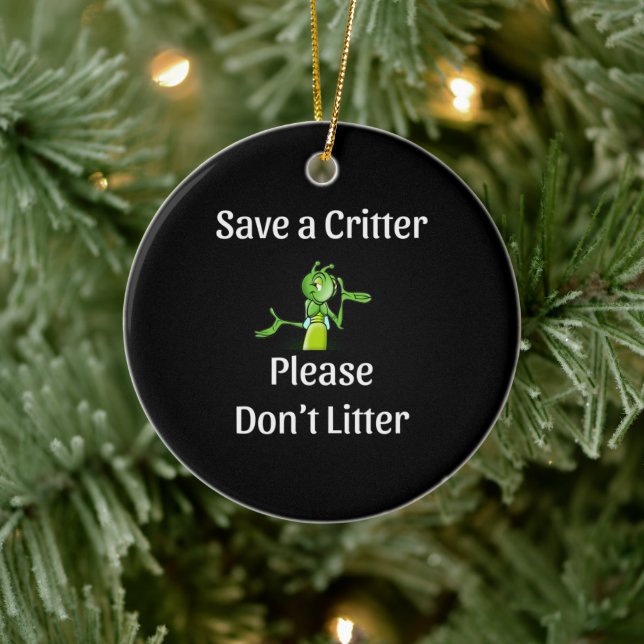 Cute Don Litter - Spara Critter, Environment Julgransprydnad Keramik (Träd)