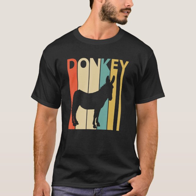 Cute Donkey Animal T Shirt (Framsida)
