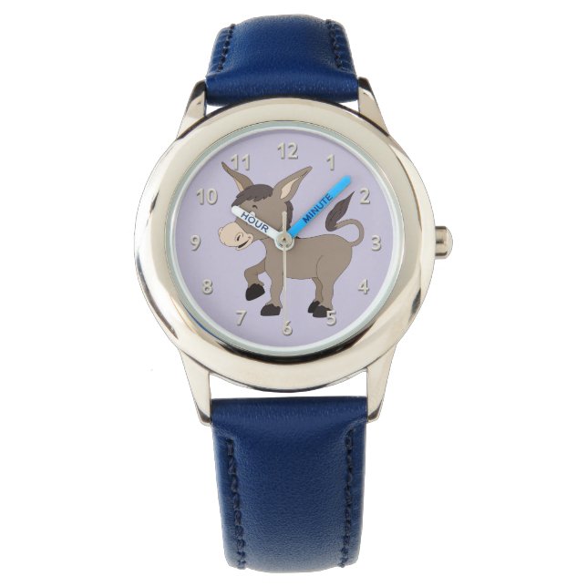Cute Donkey-barnur Armbandsur (Framsida)
