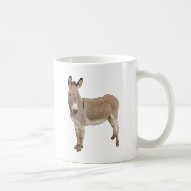 Cute Donkey Burro-foto Kaffemugg (Höger)