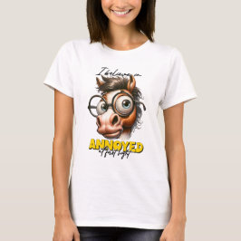 Cute Donkey, jag tror på Annoyed vid First Sight T Shirt