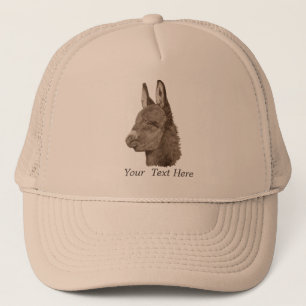 Cute donkey original lifelike drawing art truckerkeps