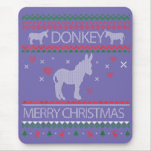 Cute Donkey Ugly Sweater Helgdag Winter Musmatta