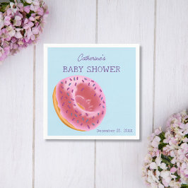 Cute Donut Baby Shower Pappersservett