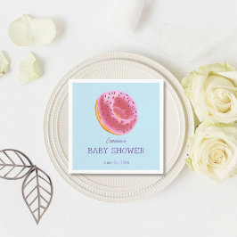 Cute Donut Baby Shower Pappersservett