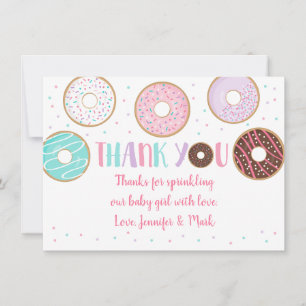 Cute Donut Baby Sprinkle Tack Kort
