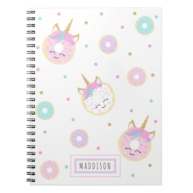 Cute Donut - bärbar dator med Spiral-bindning Anteckningsbok (Framsidan)