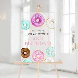 Cute Donut - Födelsedagsfestens välkomnande