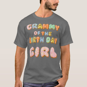 Cute Donut Grammy Birthday GirlSweet Family Donut T Shirt