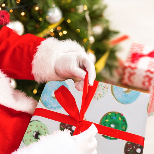 Cute Donut-julafton Papper Presentpapper (Skapare uppladdad)