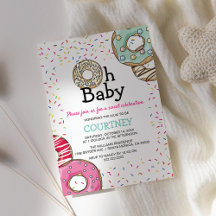 Cute Donut och Sprinkles Oh Baby | Babyskor