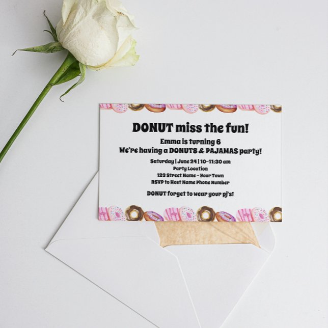 Cute Donuts Inbjudningar (Skapare uppladdad)