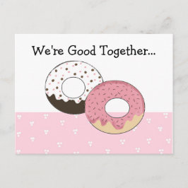 Cute Donuts with Message... Vykort