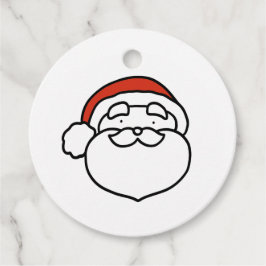 Cute Doodle Art Christmas Santa Gåvor Etiketter